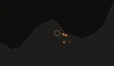 Carte du feu près de Aïn el Bya