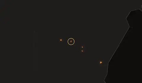 Fire near Ain Sukhna, Egypt, 10 October 2026