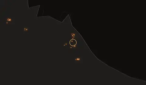 Fire near Al Jubayl, Saudi Arabia, 11 October 2026