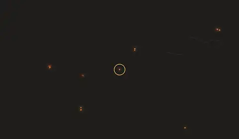 Mapa del incendio cerca de Andarapa