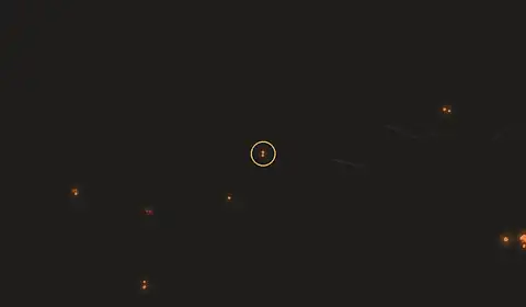 Mapa del incendio cerca de Andarapa