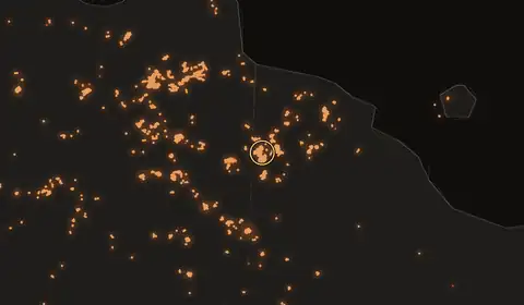 Fire near Angoram Village, Papua New Guinea, 11 October 2026