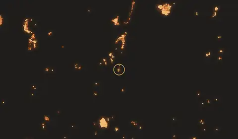 Fire near Basarang, no longer detected