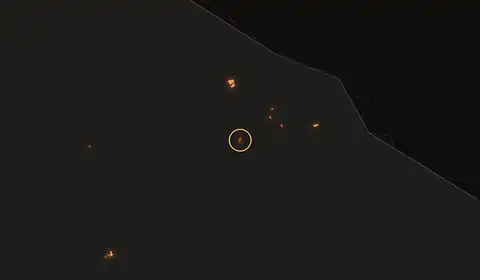 Fire near Benua Baru, Indonesia, 11 October 2026