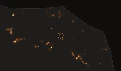 Fire near Bula