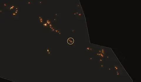 Fire near Bula, Indonesia, 10 October 2026