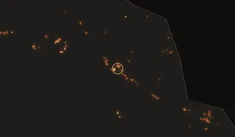 Fire near Bula
