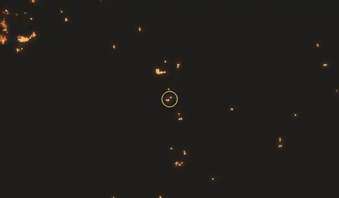 Fire near Buntok, no longer detected