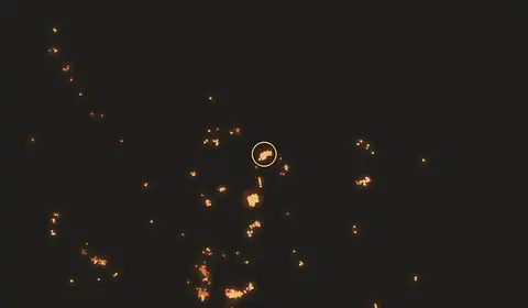 Fire near Buntok, no longer detected