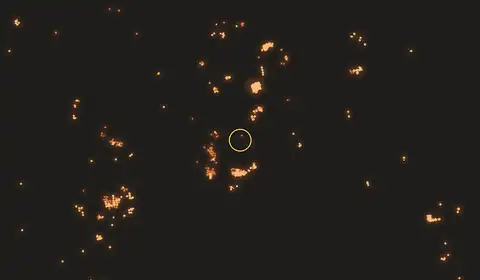 Fire near Buntok, no longer detected