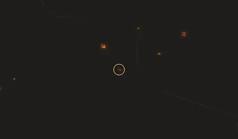 Mapa del incendio cerca de Ciudad Guayana