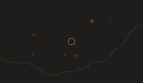 Fire near Conţeşti, no longer detected