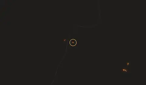 Fire near Dawukou