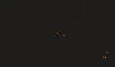 Fire near Dawukou