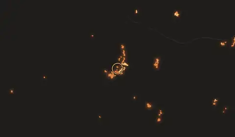Fire near Formosa do Rio Preto, Brazil, 11 October 2026