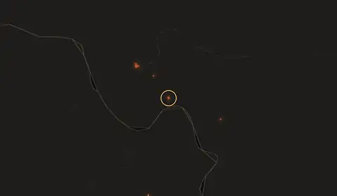 Fire near Hrabove, no longer detected