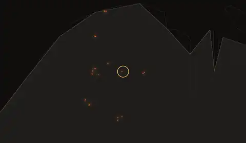 Fire near Irarututiga, no longer detected