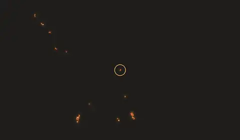Fire near Jharsuguda