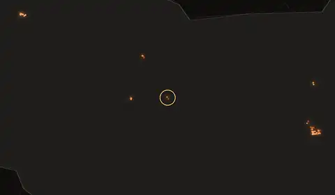 Fire near Kandrian, Papua New Guinea, 10 October 2026