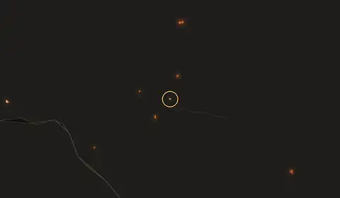 Carte du feu près de Kimongo