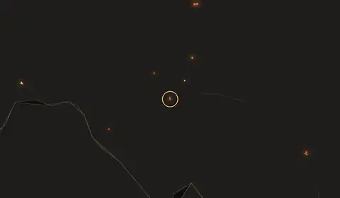 Carte du feu près de Kimongo