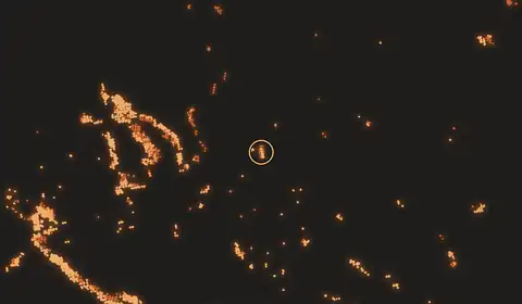 Fire near Kuala Pembuang