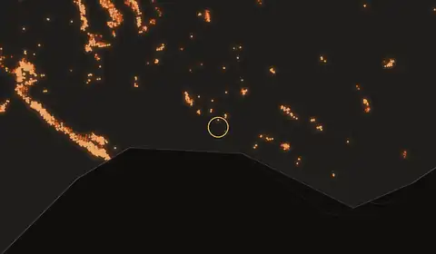 Fire near Kuala Pembuang, no longer detected