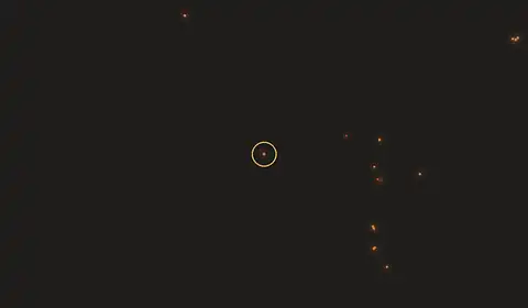 Mapa del incendio cerca de Laylla