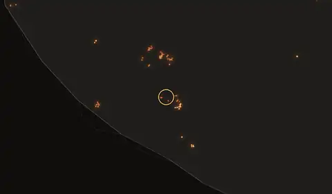 Fire near Leksula, no longer detected