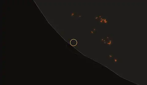 Fire near Leksula, no longer detected