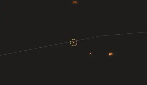 Fire near Luiana, Angola, 10 October 2026