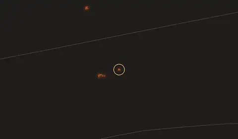Fire near Luiana, Angola, 10 October 2026
