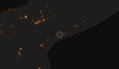 Fire near Maba, Indonesia, 11 October 2026