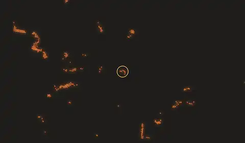 Fire near Matangai, Indonesia, 10 October 2026