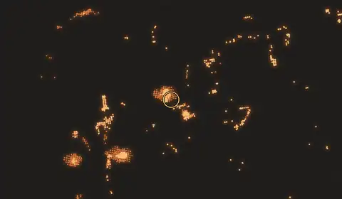 Fire near Matangai, Indonesia, 11 October 2026