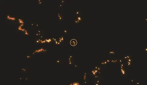Fire near Matangai