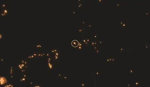 Fire near Mengkalip