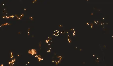 Fire near Mengkalip, no longer detected