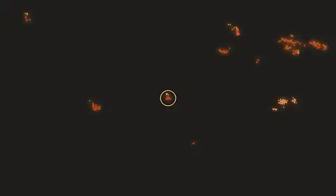 Fire near Mgandu, Tanzania, 10 October 2026