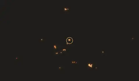 Fire near Moanemani, Indonesia, 11 October 2026