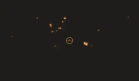 Fire near Moanemani, Indonesia, 11 October 2026