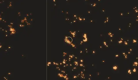 Fire near Muting, Indonesia, 10 October 2026