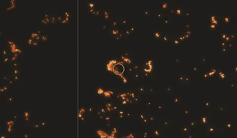 Fire near Muting