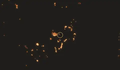 Fire near Muting, Indonesia, 11 October 2026