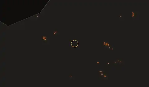 Fire near Onimsari, no longer detected