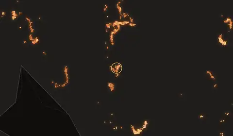 Fire near Pagatan