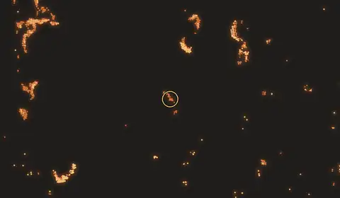 Fire near Pagatan