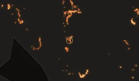 Fire near Pagatan