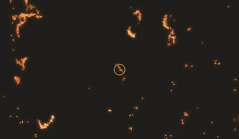 Fire near Pagatan