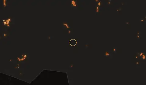 Fire near Pagatan, no longer detected